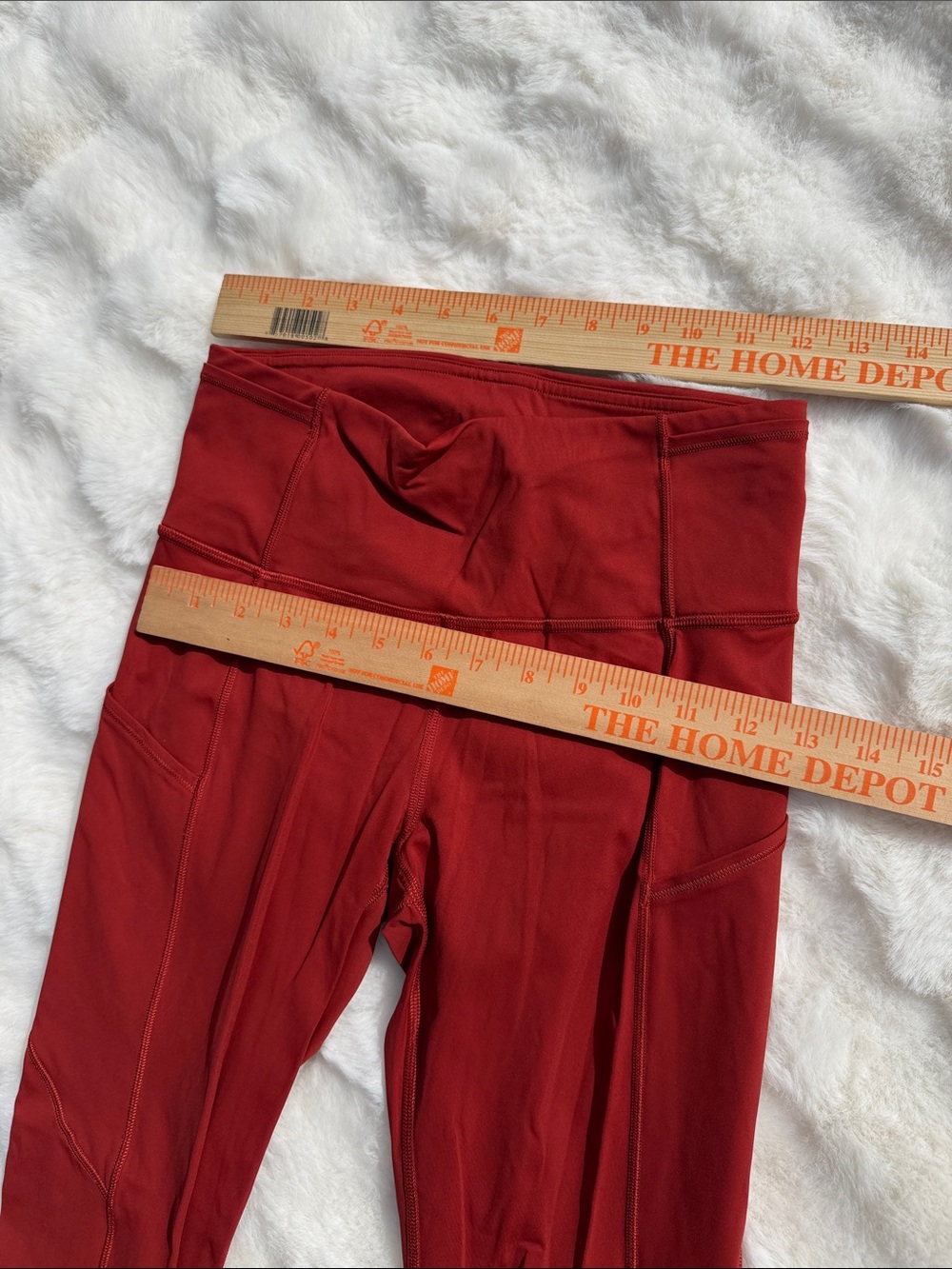 Lululemon fast and free tights leggings burnt orange rust color size 6 - Picture 3 of 11